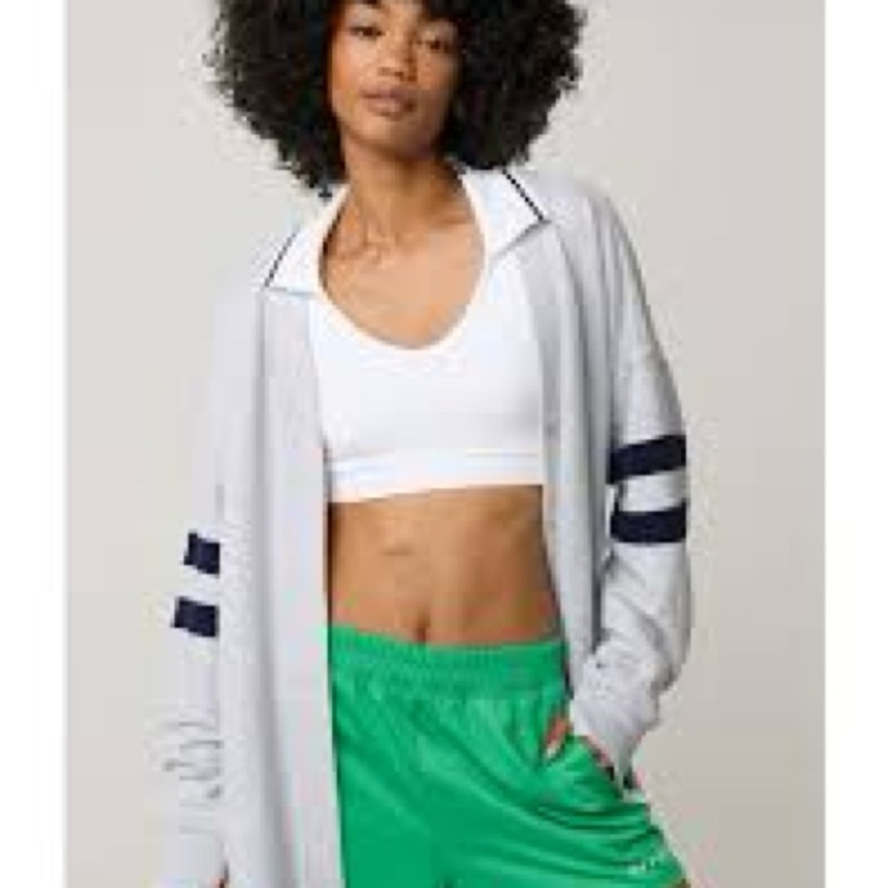 OFFLINE by Aerie Long Sleeve Sweatshirt Fleece Baseball Shirt Medium - Rare